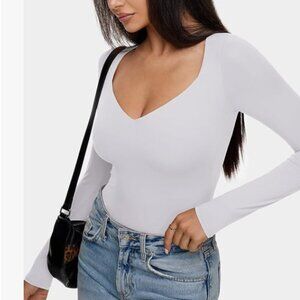 REORIA SLIMMING V NECK BODYSUIT